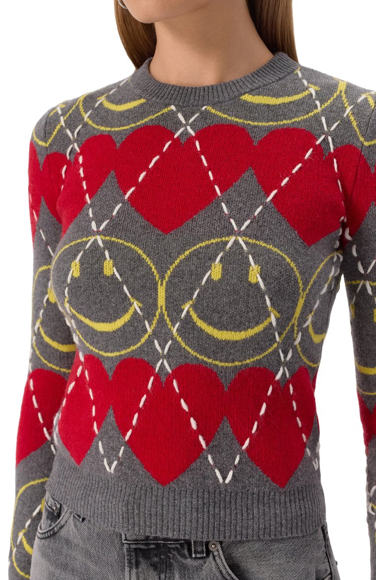 Пуловер из шерсти и вискозы moschino x smiley MOSCHINO, арт. A0923/5502, фото 1