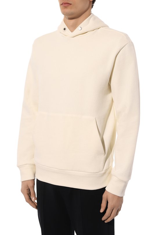 Худи из хлопка и кашемира Zegna UC520A6/C852 Белый  UC520A6/C852 Фото 3