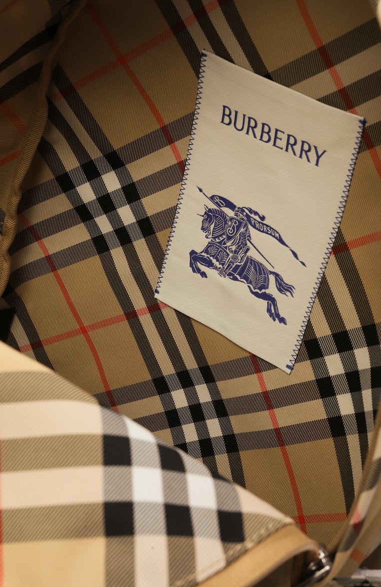 Мужской рюкзак BURBERRY бежевого цвета, арт. 8102354 | Фото 5 (Размер: large; Материал: Текстиль; Сумки-технические: Рюкзаки - большие; Стили: Кэжуэл; Автоматизация ТО: Проставлено; Автоматизация состава: Проставлено)