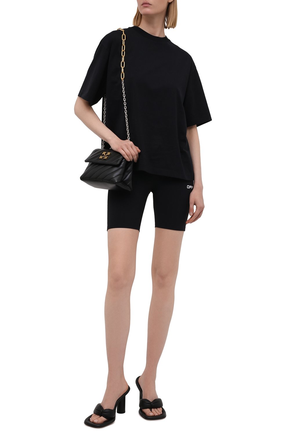 Шорты OFF-WHITE черного цвета по цене 15650 руб., арт. 0WVH009V21JER001, фото 2 Шорты OFF-WHITE, арт. 0WVH009V21JER001, фото 2