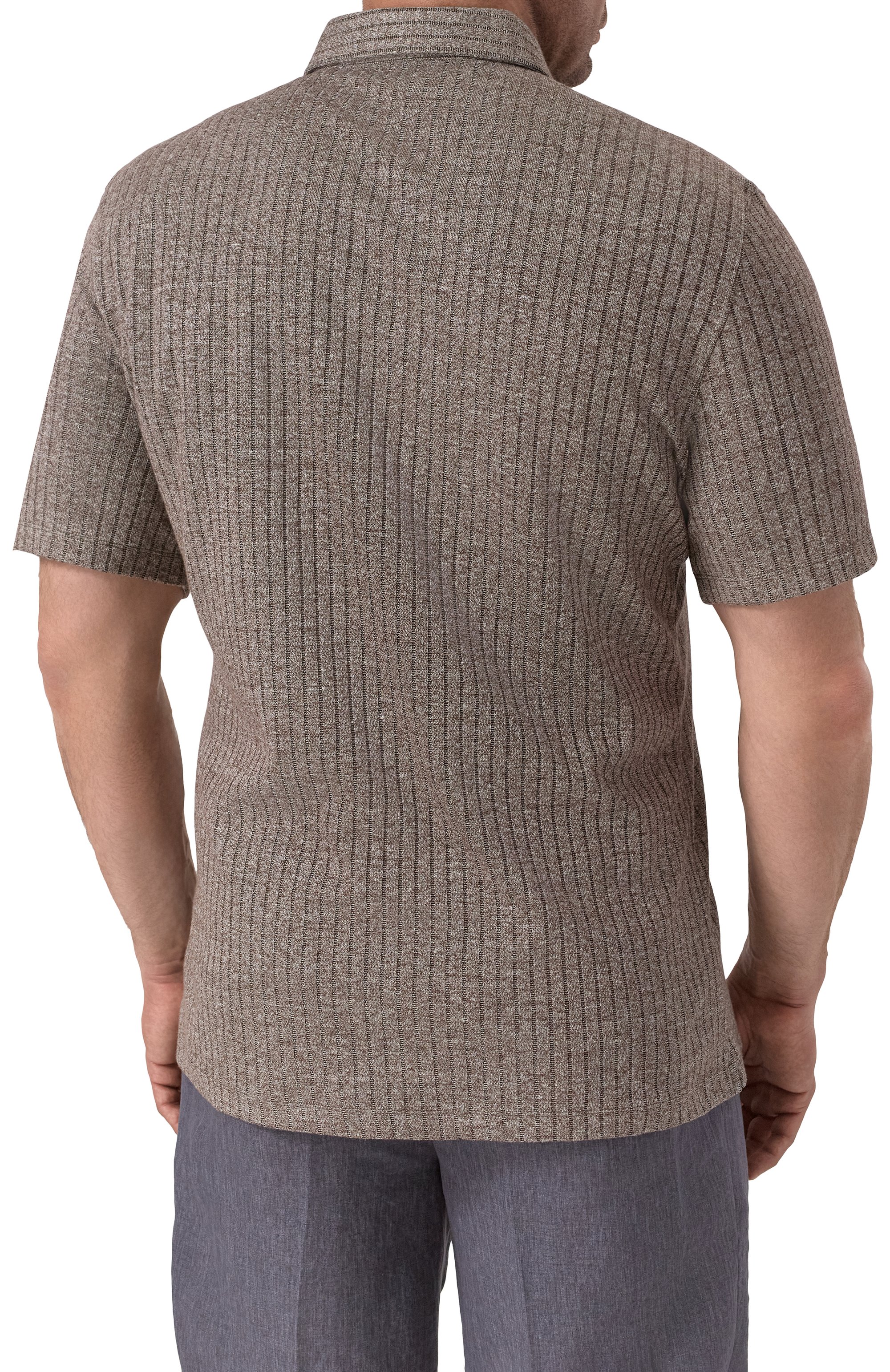 Поло изо льна и хлопка BRUNELLO CUCINELLI, арт. MW8653936, фото 4