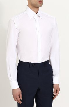 Хлопковая сорочка с воротником кент BRIONI, арт. RCL97E/PZ033, фото 3