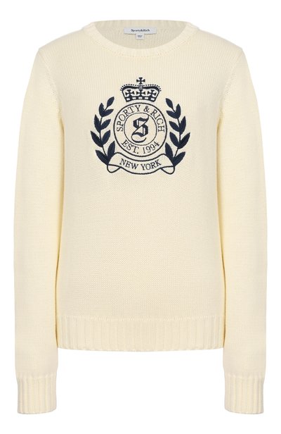 Женский хлопковый свитер SPORTY AND RICH, арт. WS065712243WH37