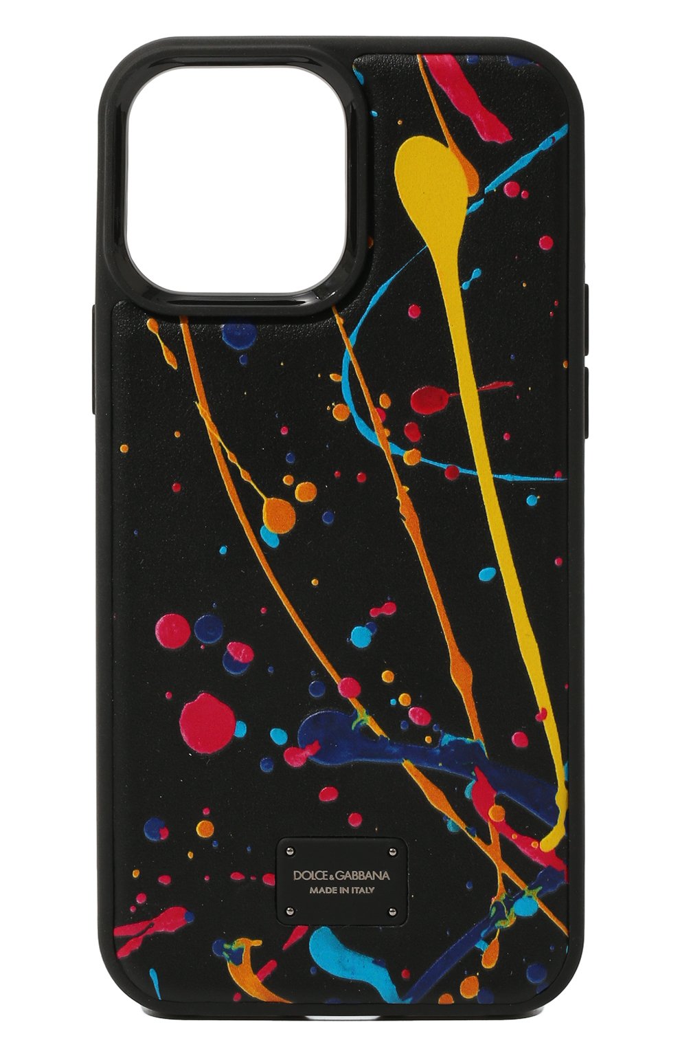 Кожаный чехол для iphone 13 pro max DOLCE & GABBANA черного цвета по цене 21100 руб., арт. BP3136/AQ276, фото 1 Кожаный чехол для iphone 13 pro max DOLCE & GABBANA, арт. BP3136/AQ276, фото 1