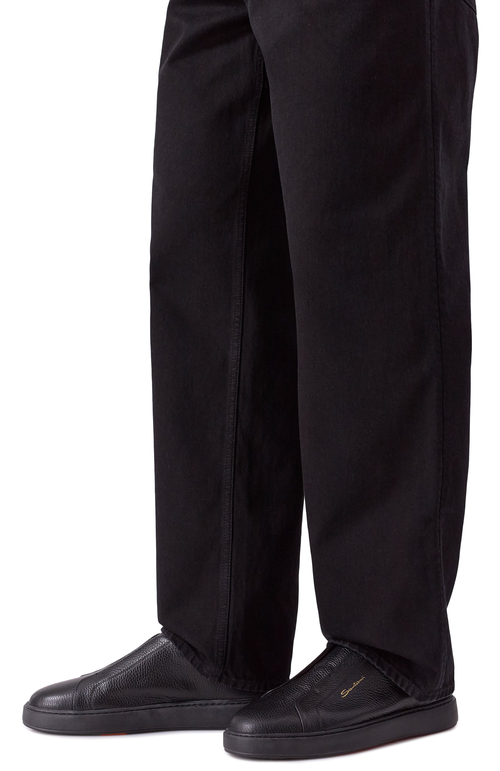 Кожаные кеды cleanic SANTONI, арт. MBCG21995NEATLLD, фото 3