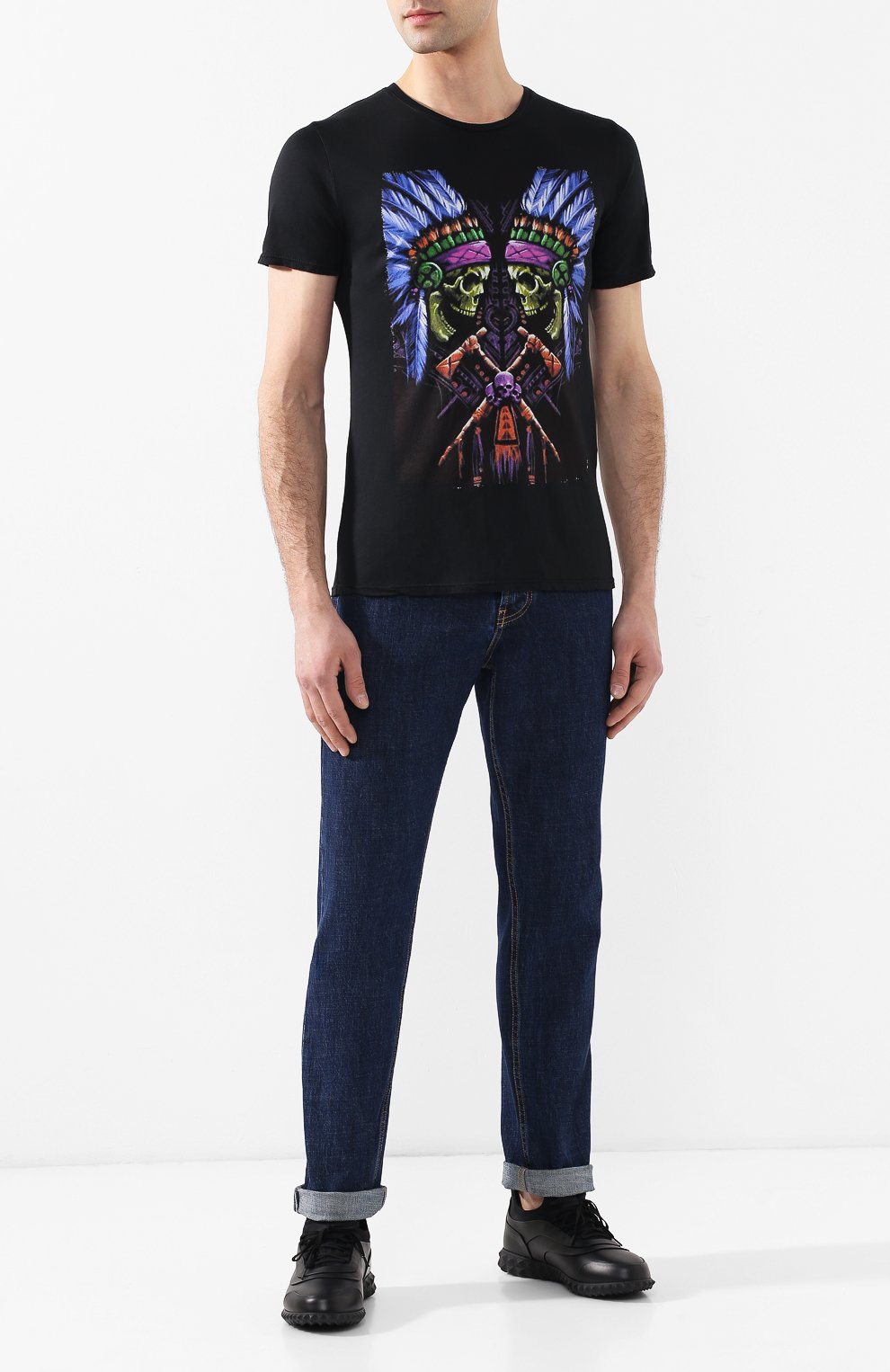 Хлопковая футболка BISIBIGLIO, арт. INDIAN TRIBU TES, фото 2