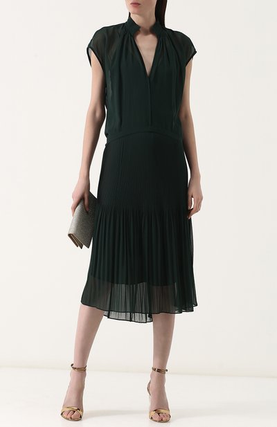 Приталенное однотонное платье-миди BY MALENE BIRGER, арт. Q64894001/0LINDAH, фото 2