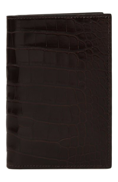 Мужской обложка для паспорта из кожи аллигатора PRADA, арт. 2MV017-ULC-F0038