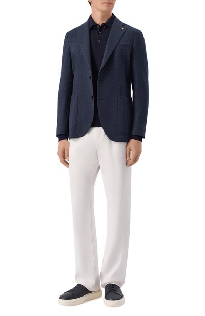Мужской пиджак из шерсти и хлопка SARTORIA LATORRE, арт. JD74/JK136