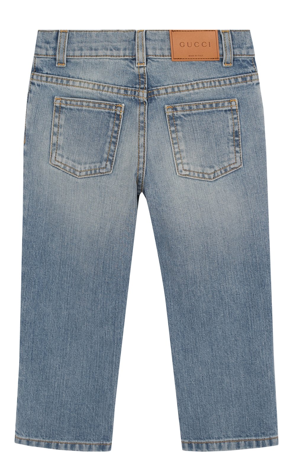 Джинсы с декоративными потертостями и вышивкой GUCCI, арт. 504725/XR990, фото 2