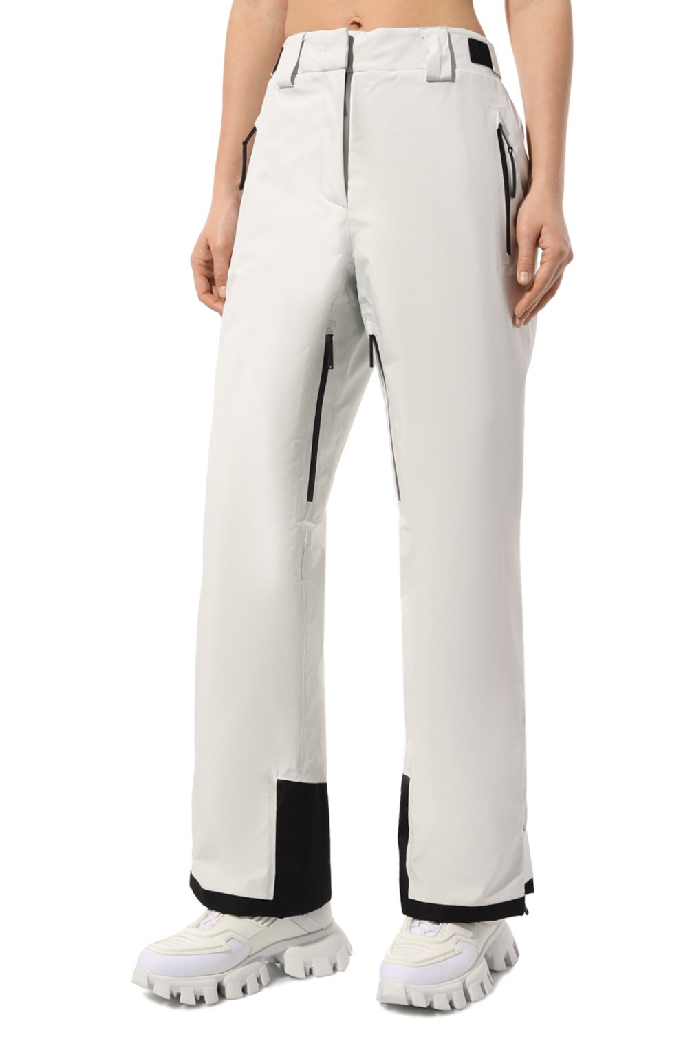 Брюки PRADA белого цвета по цене 165000 руб., арт. 22H807-1VAN-F0K74-192, фото 3 Брюки PRADA, арт. 22H807-1VAN-F0K74-192, фото 3