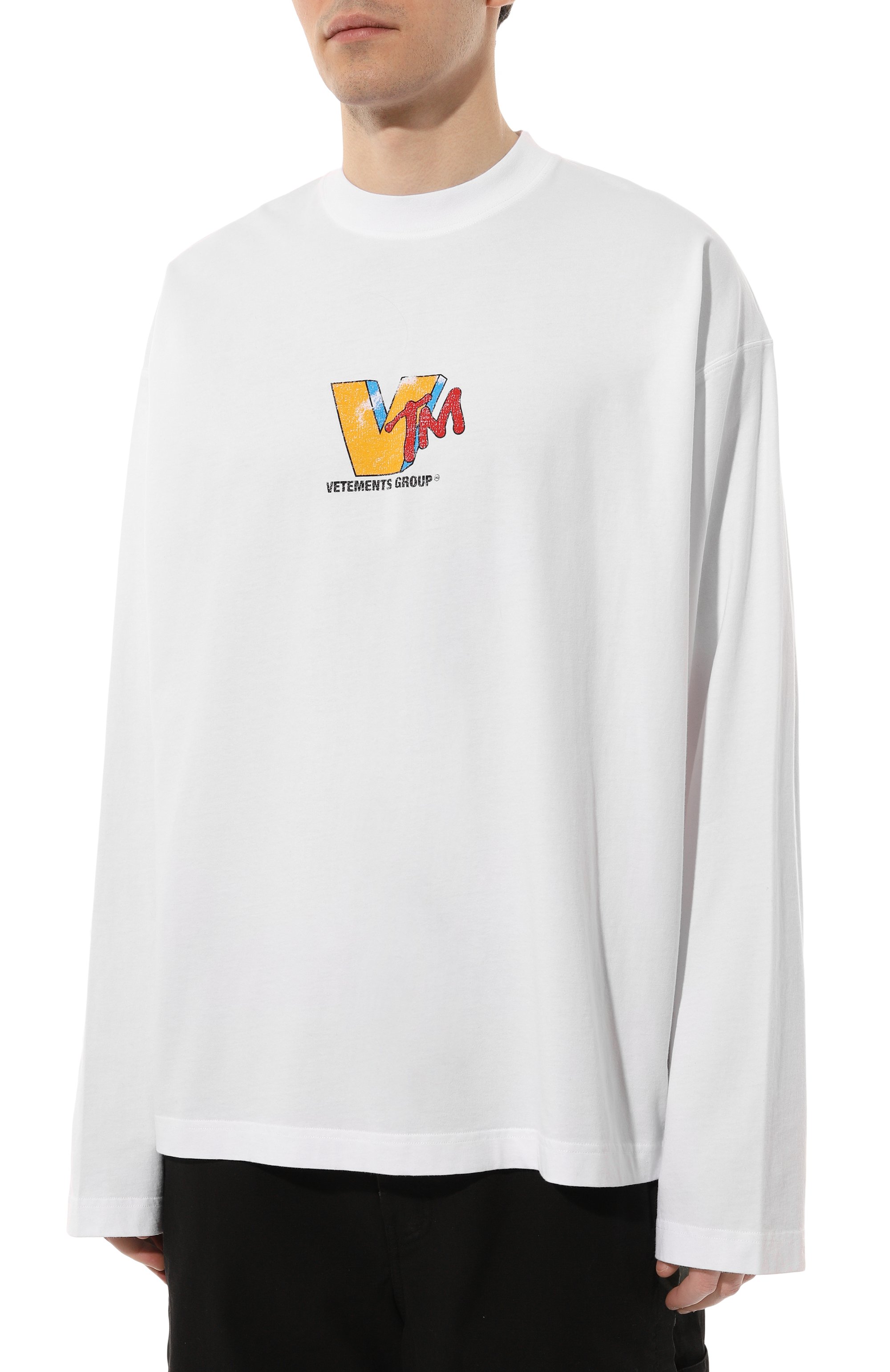 Хлопковый лонгслив VETEMENTS, арт. UA66LS630W, фото 6