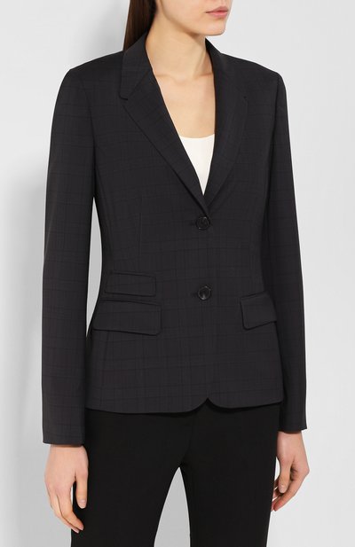 Шерстяной жакет WINDSOR коричневого цвета по цене 73950 руб., арт. 52 DSE203V 10007544, фото 3 Шерстяной жакет WINDSOR, арт. 52 DSE203V 10007544, фото 3