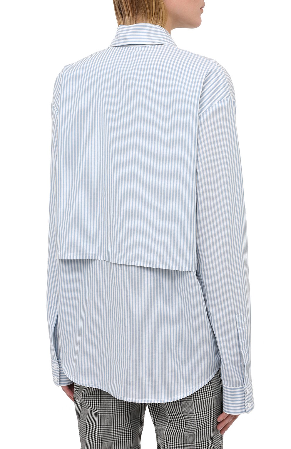 Хлопковая рубашка RTA голубого цвета по цене 38800 руб., арт. WU0520-7116LTSP, фото 4 Хлопковая рубашка RTA, арт. WU0520-7116LTSP, фото 4