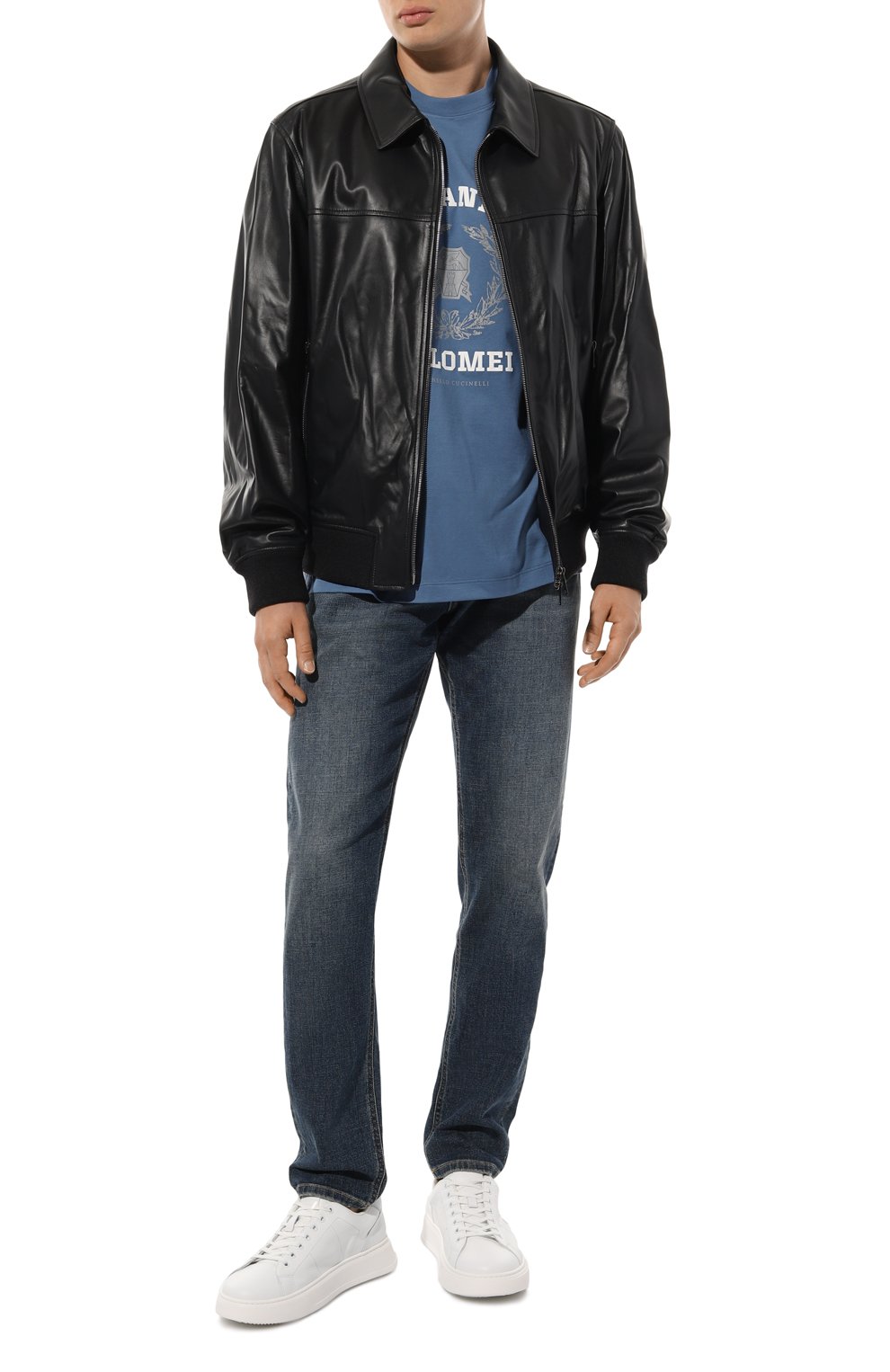 Хлопковая футболка BRUNELLO CUCINELLI, арт. M0T718452, фото 2