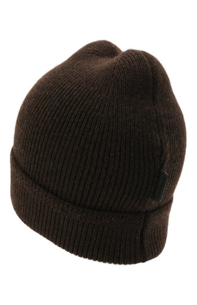 Кашемировая шапка TOM FORD темно-коричневого цвета по цене 37200 руб., арт. BYK8H/TFK800, фото 2 Кашемировая шапка TOM FORD, арт. BYK8H/TFK800, фото 2