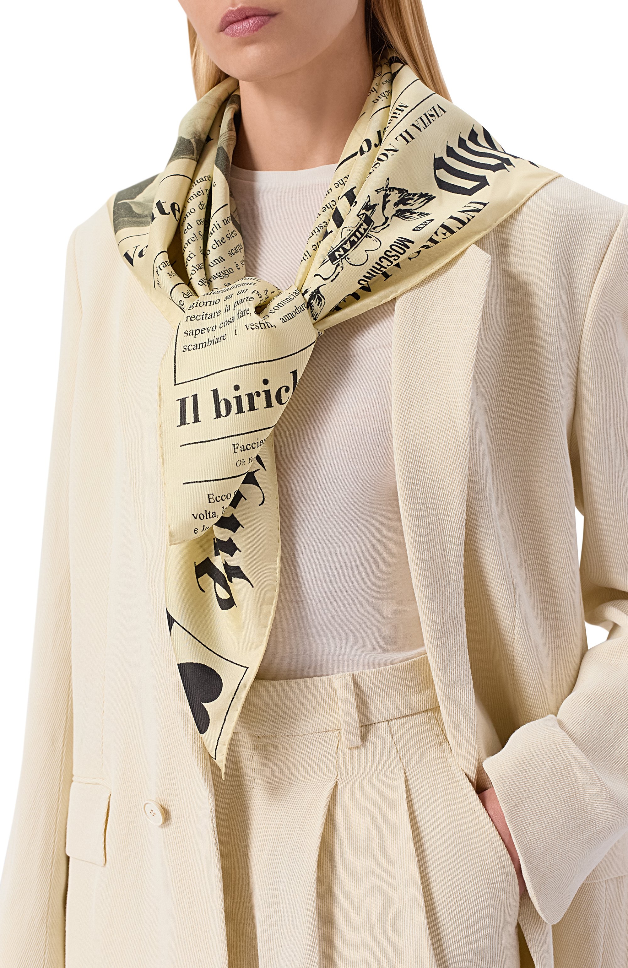 Шелковый платок MOSCHINO, арт. A3303/0496, фото 2