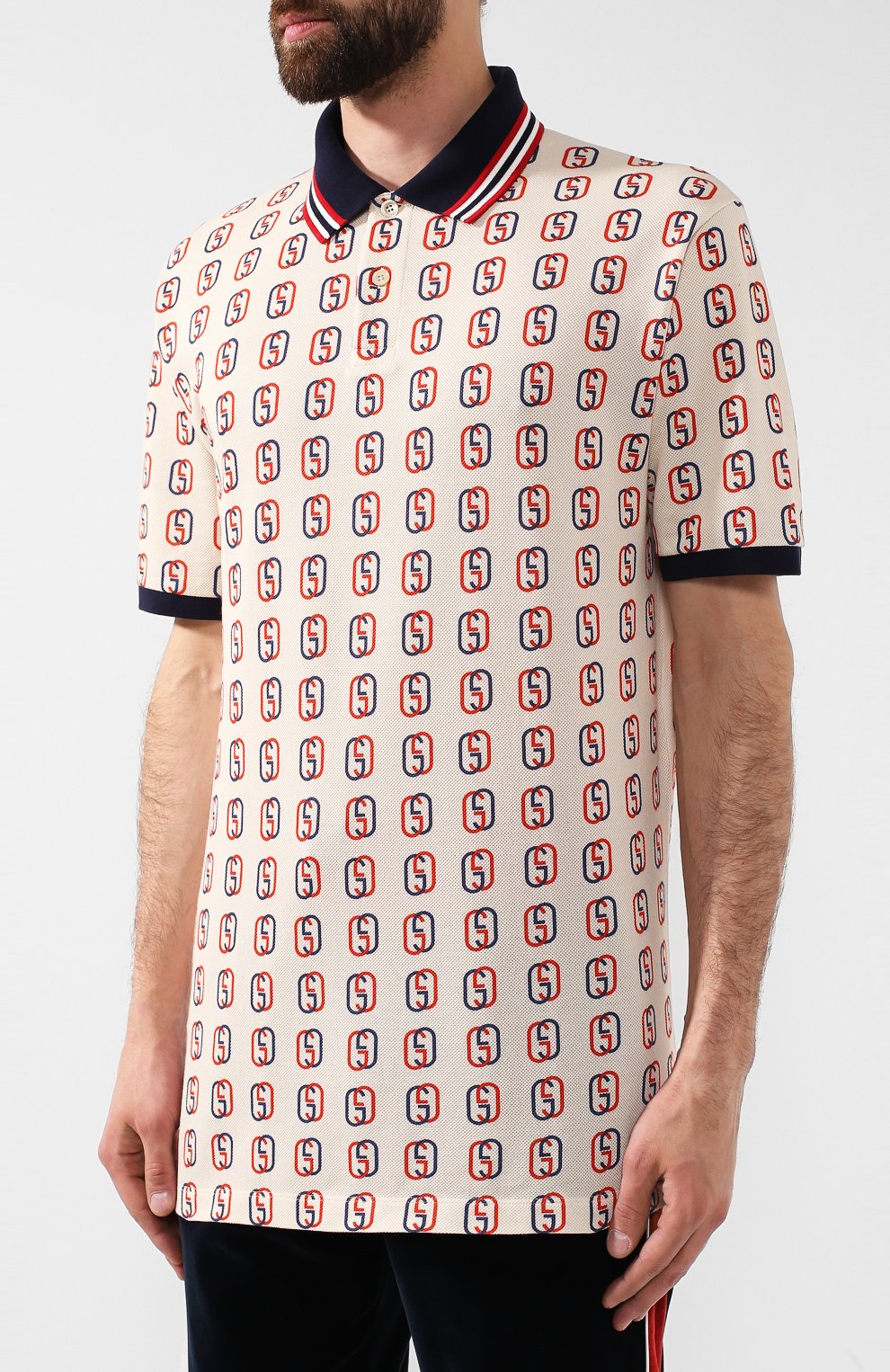 Хлопковое поло GUCCI, арт. 575221/XJBAH, фото 3