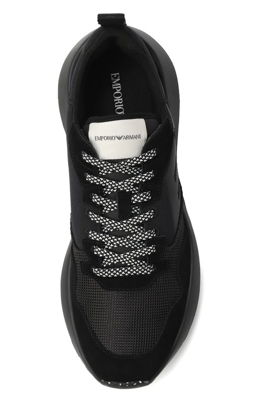 Текстильные кроссовки Emporio Armani EM003667/AF19533 Чёрный  EM003667/AF19533 Фото 6