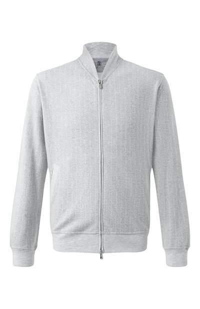 Мужской толстовка из хлопка и кашемира BRUNELLO CUCINELLI, арт. MM8339072G