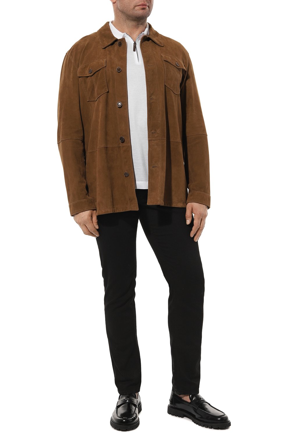 Хлопковое поло CANALI, арт. T0827B/MJ02035, фото 2