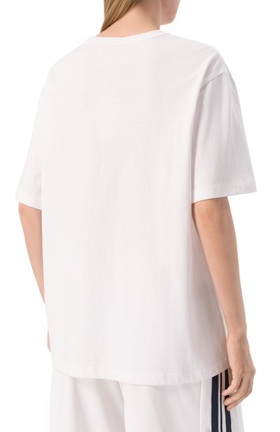 Хлопковая футболка AECA WHITE, арт. AWCMSSBBTTSST005A2.WHITE/BLACK (M), фото 4