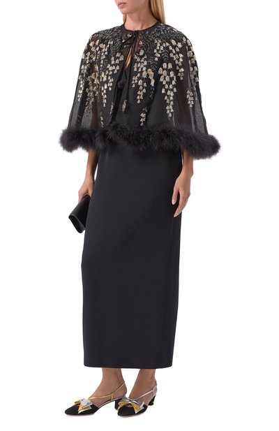 Женская шелковая накидка VALENTINO, арт. 8B3CG4N6/1C8