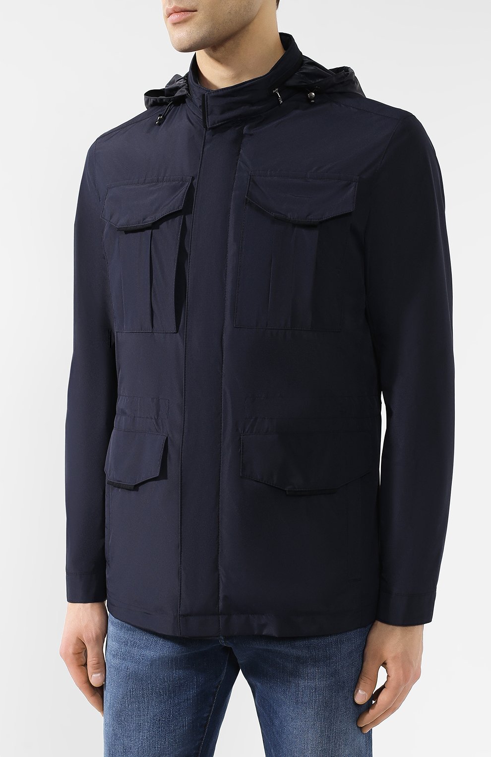 Куртка CORNELIANI синего цвета по цене 46150 руб., арт. 8325A2-9120133/00, фото 3 Куртка CORNELIANI, арт. 8325A2-9120133/00, фото 3