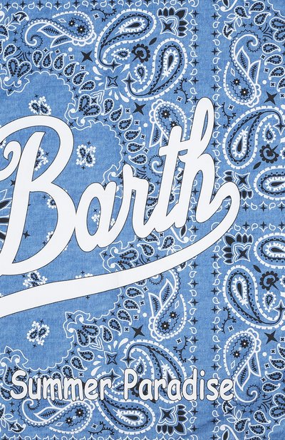 Пляжное покрывало MC2 SAINT BARTH голубого цвета по цене 7420 руб., арт. STBA/AIDAN/00884D, фото 4 Пляжное покрывало MC2 SAINT BARTH, арт. STBA/AIDAN/00884D, фото 4