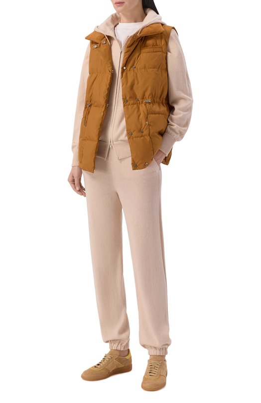 Пуховый жилет Kiton D61622K0948H04 Коричневый  D61622K0948H04 Фото 2