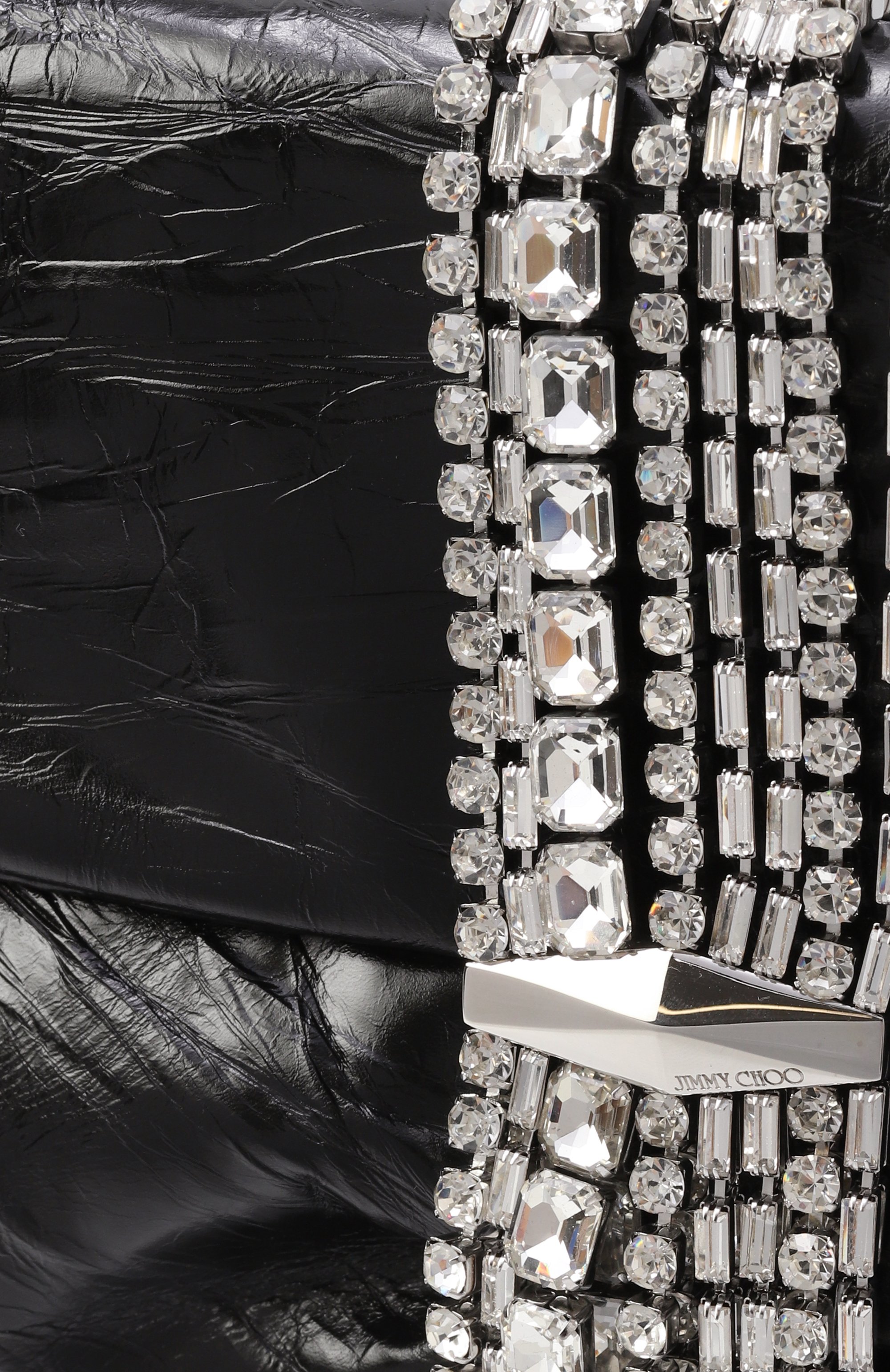 Клатч zandra JIMMY CHOO черного цвета по цене 193000 руб., арт. ZANDRA/BYN, фото 3 Клатч zandra JIMMY CHOO, арт. ZANDRA/BYN, фото 3