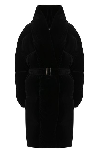 Бархатный пуховик с поясом ALEXANDRE VAUTHIER, арт. 183C0A702 0383, фото 1