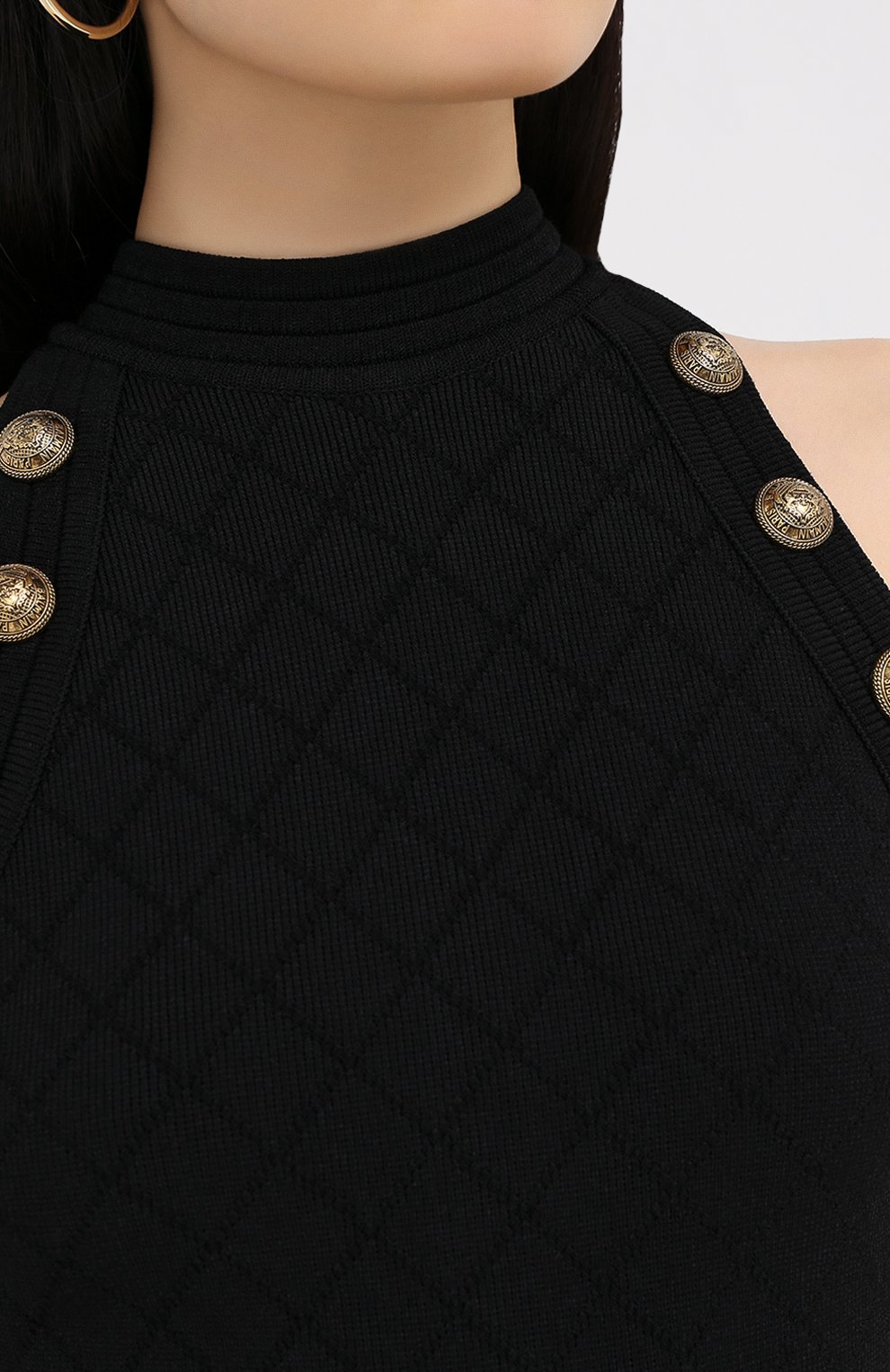 Платье из вискозы BALMAIN, арт. UF16534/K110, фото 5