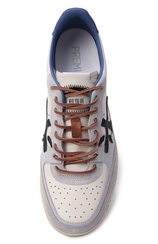 Кожаные кеды Bskt Clay Premiata BSKTCLAY/VAR 7617 Серый  BSKTCLAY/VAR 7617 Фото 5