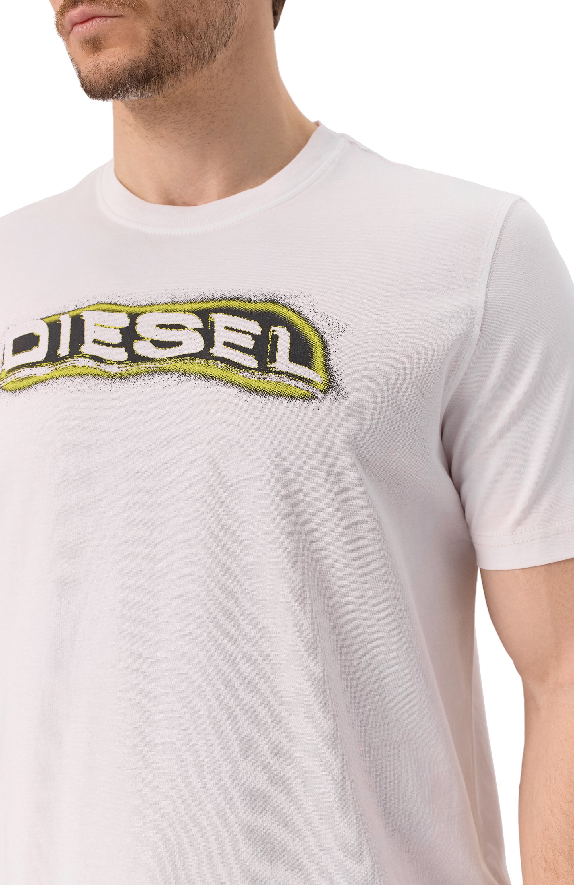 Хлопковая футболка DIESEL, арт. A16397/0GRAI, фото 5