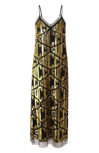 Платье-миди с пайетками на бретельках GUCCI, арт. 523643/ZLZ32, фото 1