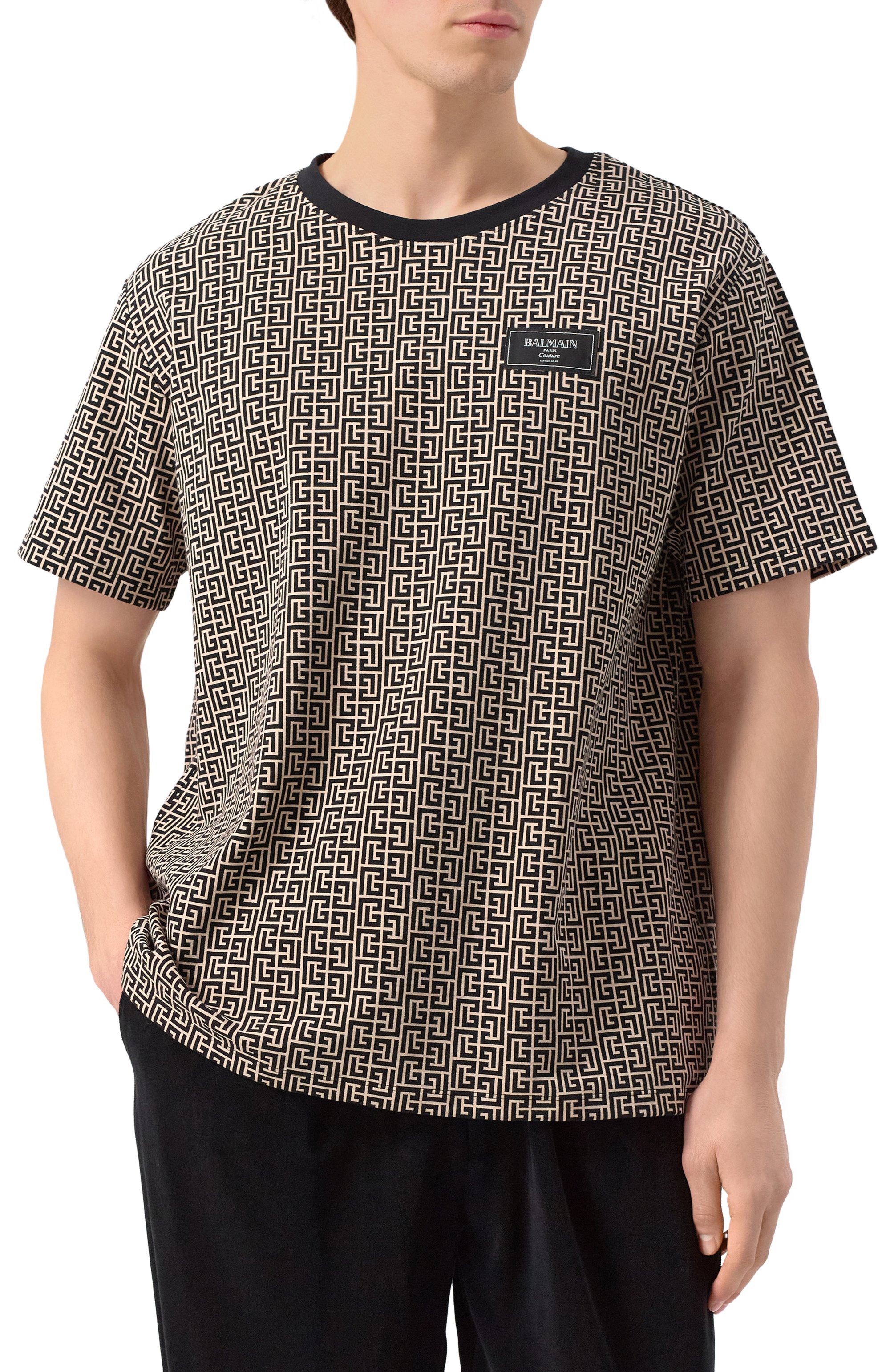 Хлопковая футболка BALMAIN, арт. EH1EG010/BC90, фото 3