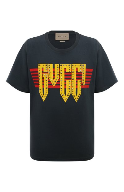 Мужская хлопковая футболка GUCCI, арт. 616036/XJEUD