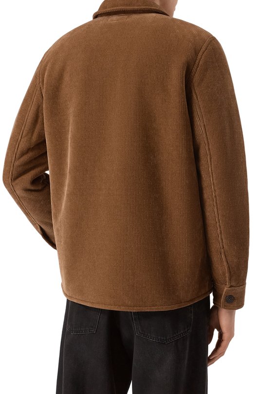 Вельветовая куртка-рубашка MC2 Saint Barth LAND006-00024I/LANDECK C0RDUR0Y Коричневый  LAND006-00024I/LANDECK C0RDUR0Y Фото 4