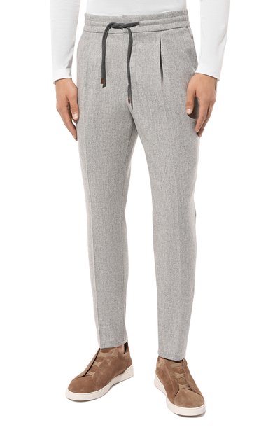 Шерстяные брюки BRUNELLO CUCINELLI, арт. M038PB2201, фото 3