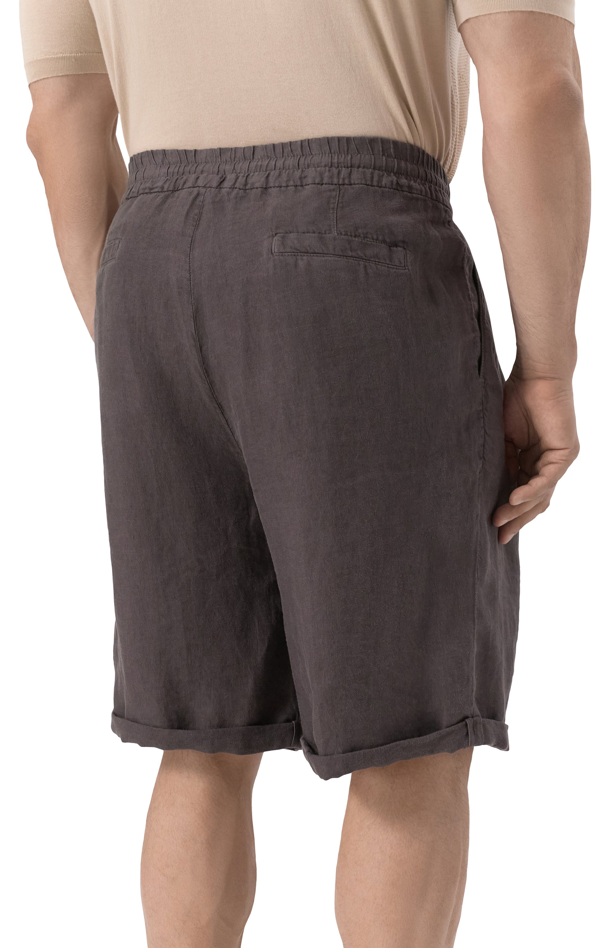 Льняные шорты BRUNELLO CUCINELLI, арт. M243DU0020, фото 4