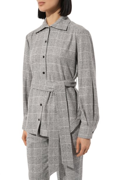 Рубашка из шелка и шерсти KITON, арт. D58453K0541E02, фото 3