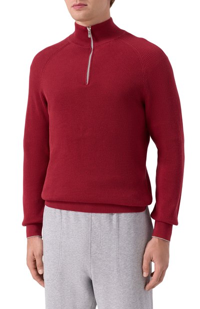 Хлопковый джемпер BRUNELLO CUCINELLI, арт. M29400104, фото 3