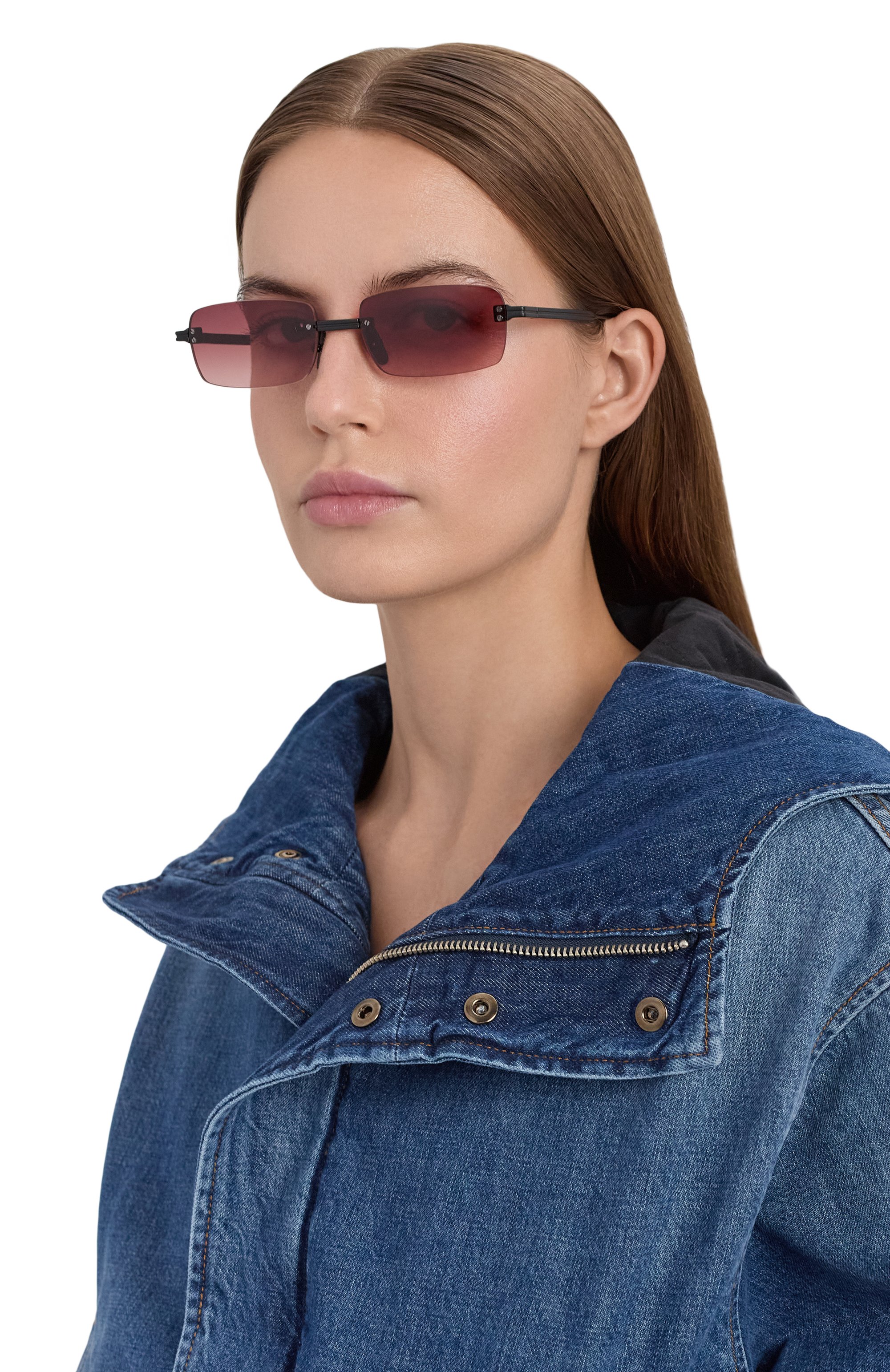 Солнцезащитные очки CHIMI, арт. RIMLESS PARALLEL GRADIENT RED, фото 2