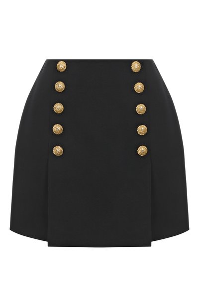Женская шерстяная юбка BALMAIN, арт. FF1LBA89/WC09