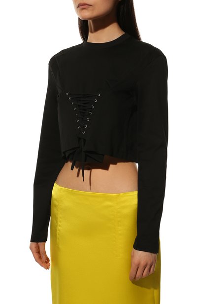 Хлопковый топ PRADA, арт. 34632C-ILK-F0002-221, фото 3