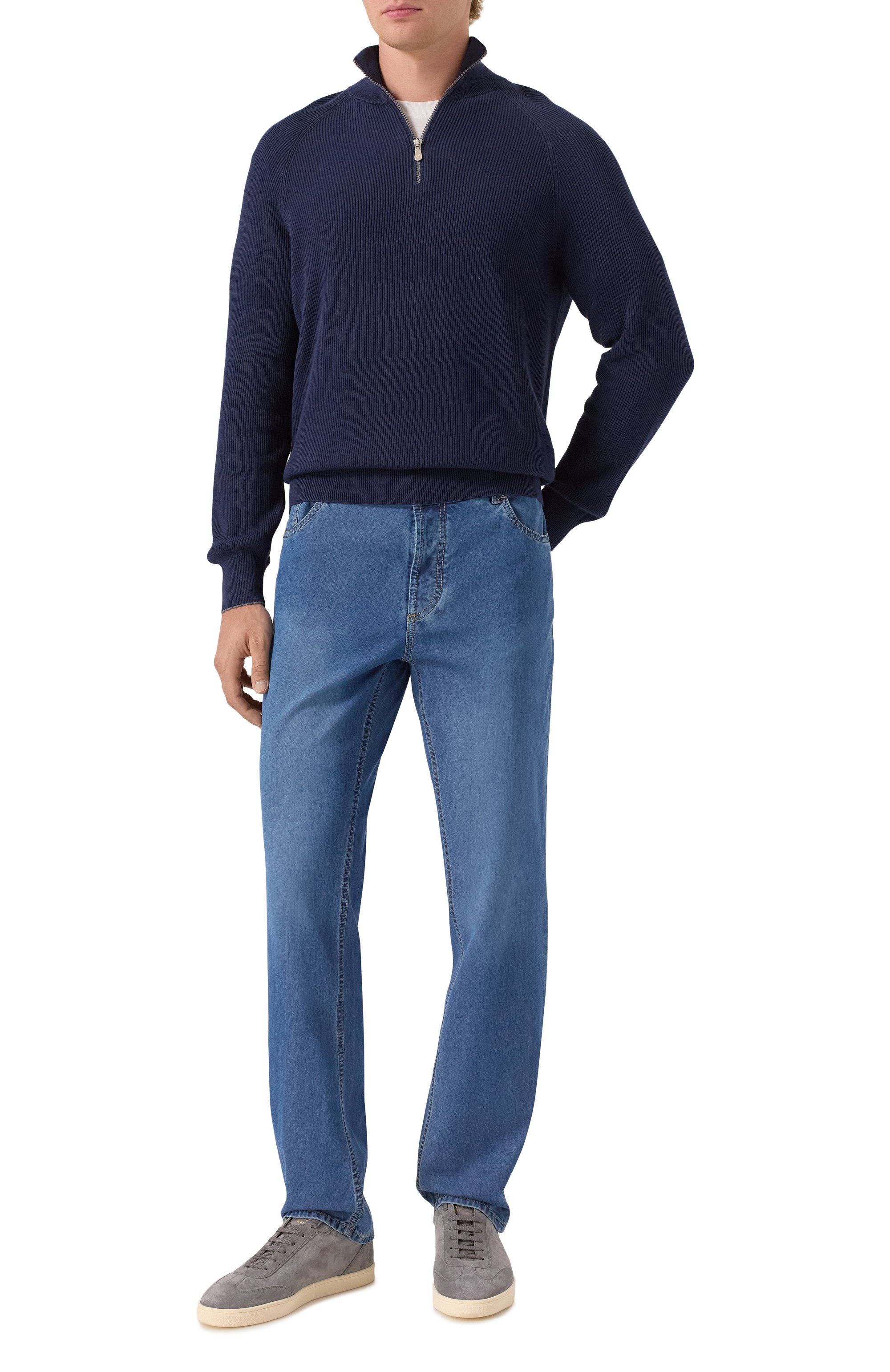 Замшевые кеды BRUNELLO CUCINELLI, арт. MZUSILN311, фото 2