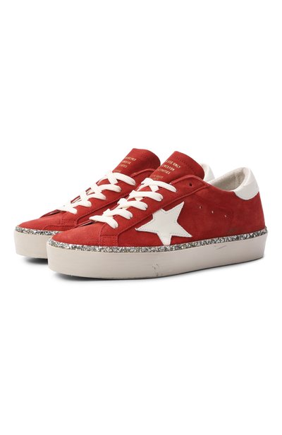 Женские замшевые кеды hi star GOLDEN GOOSE DELUXE BRAND, арт. GWF00118.F008682