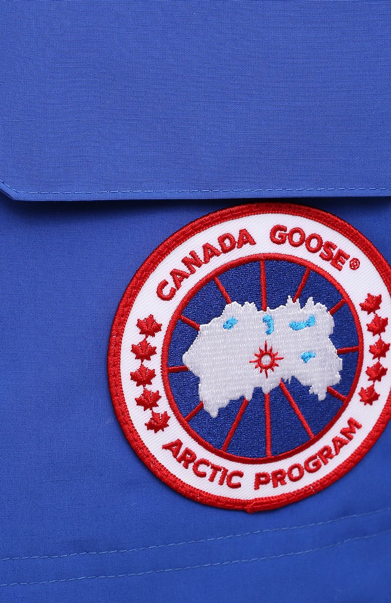 Мужская пуховая парка expedition CANADA GOOSE синего цвета, арт. 4565MPB | Фото 5 (Материал внешний: Синтетический материал; Рукава: Длинные; Мужское Кросс-КТ: Пуховик-верхняя одежда, Верхняя одежда, пуховик-короткий; Материал подклада: Синтетический материал; Кросс-КТ: Пуховик, парка; Статус проверки: Проверена категория; Материал утеплителя: Пух и перо; Длина (верхняя одежда): До середины бедра; Драгоценные камни: Проставлено; Материал сплава: Проставлено; Стили: Кэжуэл)