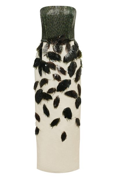 Женское шелковое платье OSCAR DE LA RENTA, арт. 18RE038FAI